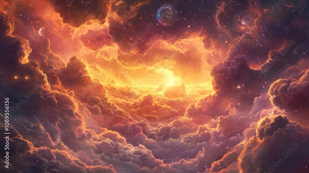 A Cosmic Landscape of Golden Clouds and Stars A Cosmic Landscape of Golden Clouds and Stars