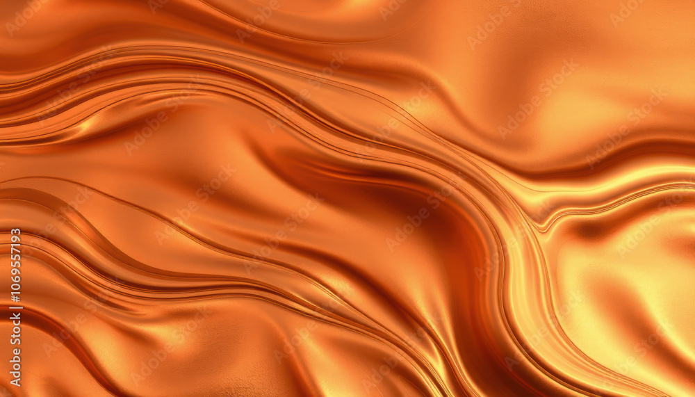 Sleek liquid copper background with flowing waves and smooth texture, creating warm and inviting atmosphere. Perfect for design projects and artistic expressions Sleek liquid copper background with flowing waves and smooth texture, creating warm and inviting atmosphere. Perfect for design projects and artistic expressions