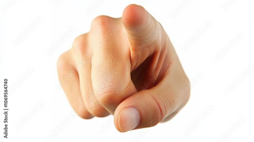 Directing Attention: Hand Gesture Pointing to the Viewer Directing Attention: Hand Gesture Pointing to the Viewer