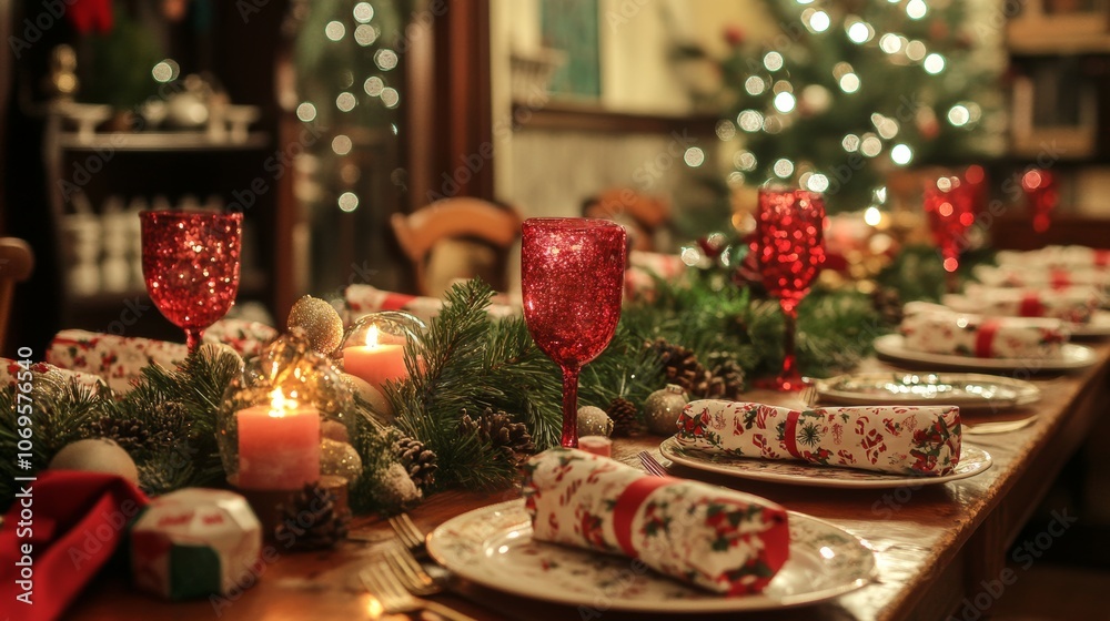 Festive DIY Christmas Party Table Decorations Festive DIY Christmas Party Table Decorations