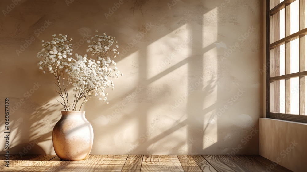 Vase with Flowers and Window Vase with Flowers and Window