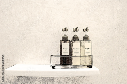 パスアメニティー（シャンプー、ボディーソープ、コンディショナー）