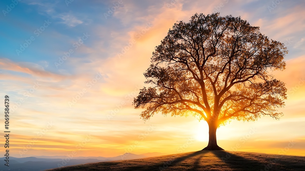 The majestic oak tree stood tall against the vibrant hues of the setting sun, its branches stretching out like fingers reaching for the sky The majestic oak tree stood tall against the vibrant hues of the setting sun, its branches stretching out like fingers reaching for the sky