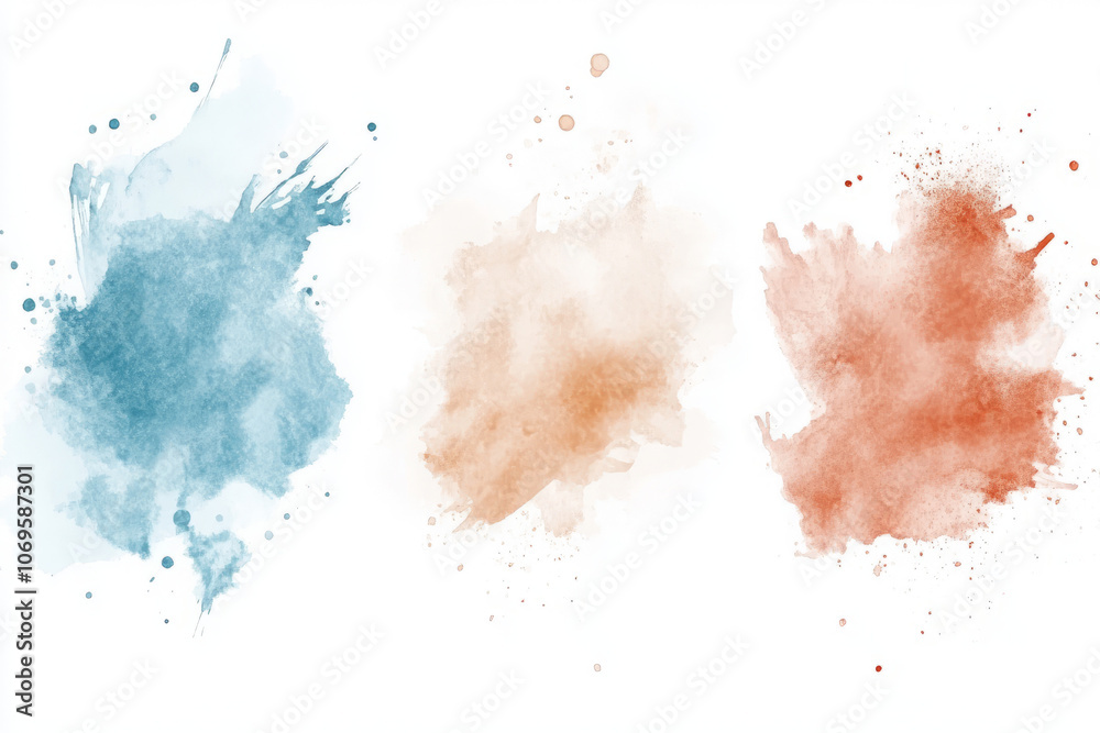 vibrant watercolour splatters: a blueprint for abstract art design