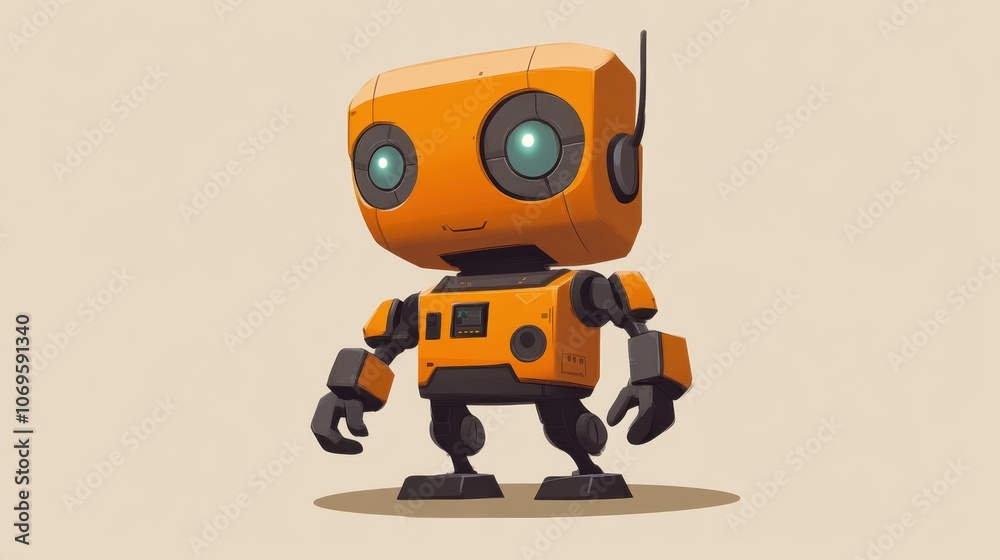 orange robot toy orange robot toy