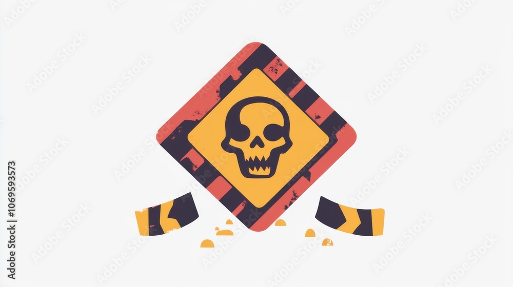 Fototapeta premium radiation hazard sign