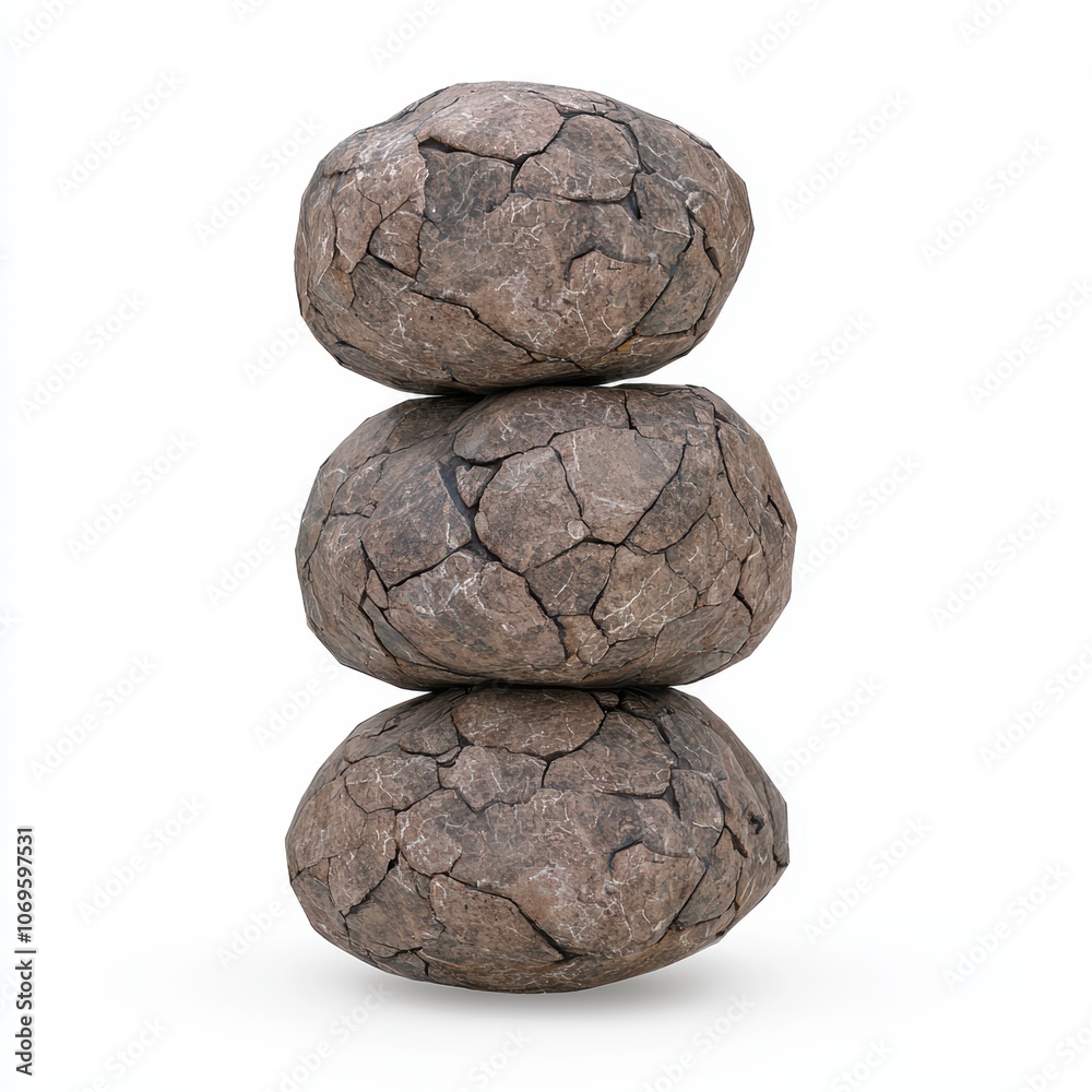 Fototapeta premium Stacked natural stone boulders