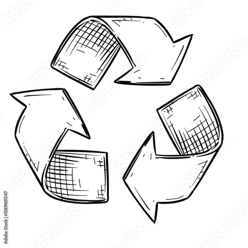 recycle handdrawn illustration