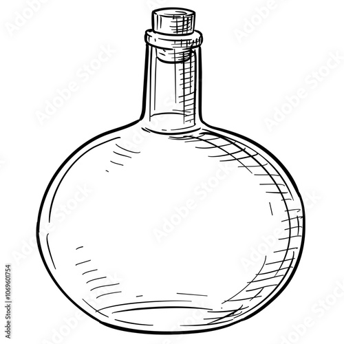 bottle handdrawn illustration