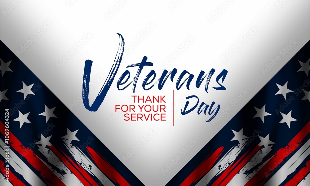 Veterans day design , Veteran's day illustration with american flag, 11th November, Vector illustration Veterans day design , Veteran's day illustration with american flag, 11th November, Vector illustration
