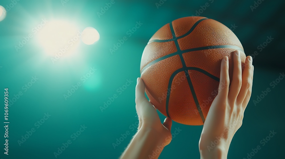 A person is holding a basketball in their hands A person is holding a basketball in their hands
