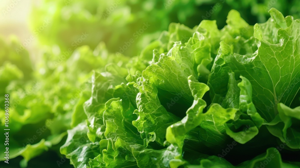 Close-up of fresh leafy vegetable sprouts in natural sunlight, showcasing healthy green tones Close-up of fresh leafy vegetable sprouts in natural sunlight, showcasing healthy green tones