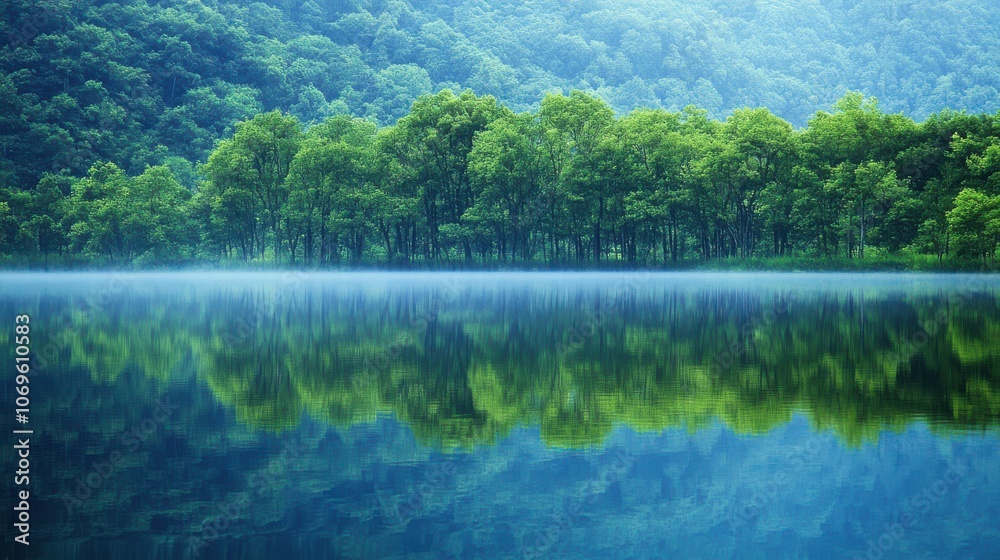 A serene dawn breaks over a peaceful lake, surrounded by lush greenery, with gentle mist rising from the glassy surface, reflecting the vibrant colors of the landscape. A serene dawn breaks over a peaceful lake, surrounded by lush greenery, with gentle mist rising from the glassy surface, reflecting the vibrant colors of the landscape.