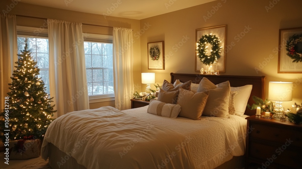 Luxurious Master Bedroom for a Cozy Holiday Retreat Luxurious Master Bedroom for a Cozy Holiday Retreat