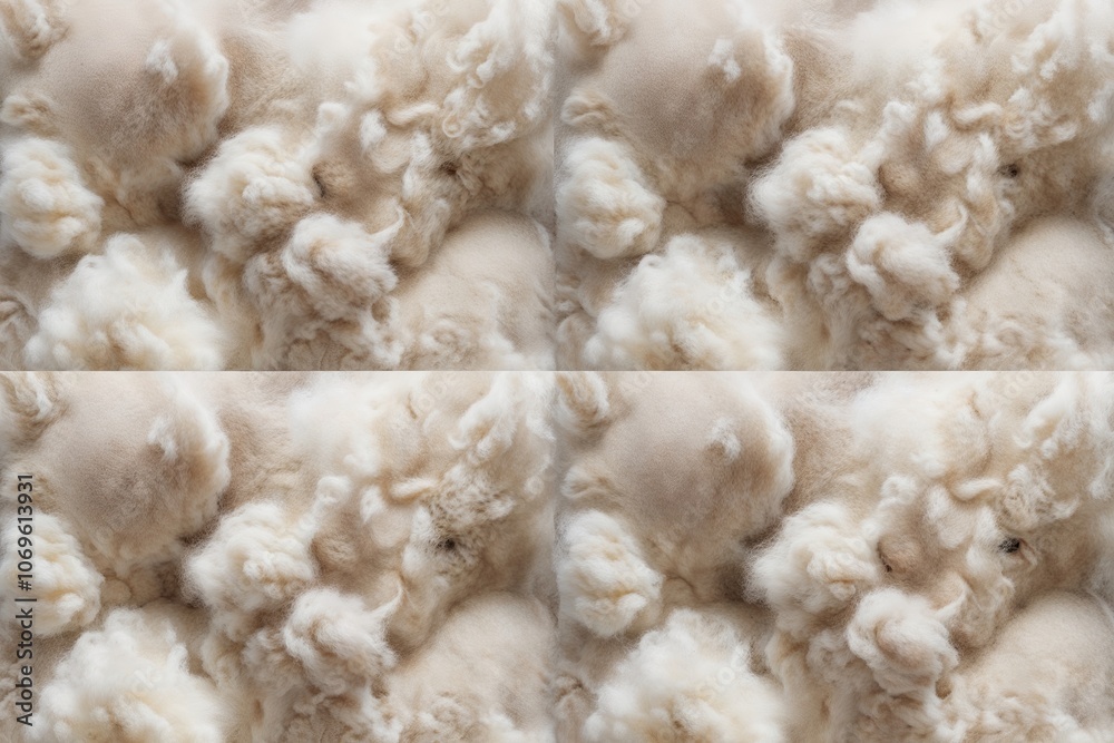 Soft Fluffy White Wool Cotton Texture Background Natural Sheep Fur Seamless Pattern Soft Fluffy White Wool Cotton Texture Background Natural Sheep Fur Seamless Pattern