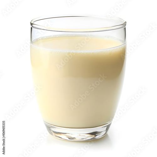 Cow’s milk, whole fresh isolated on white background, close