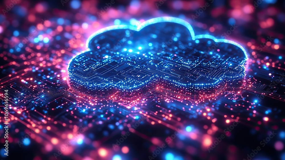 An isometric icon showcases the integration of AI, big data, and cloud technologies, representing the future of technological advancements. An isometric icon showcases the integration of AI, big data, and cloud technologies, representing the future of technological advancements.