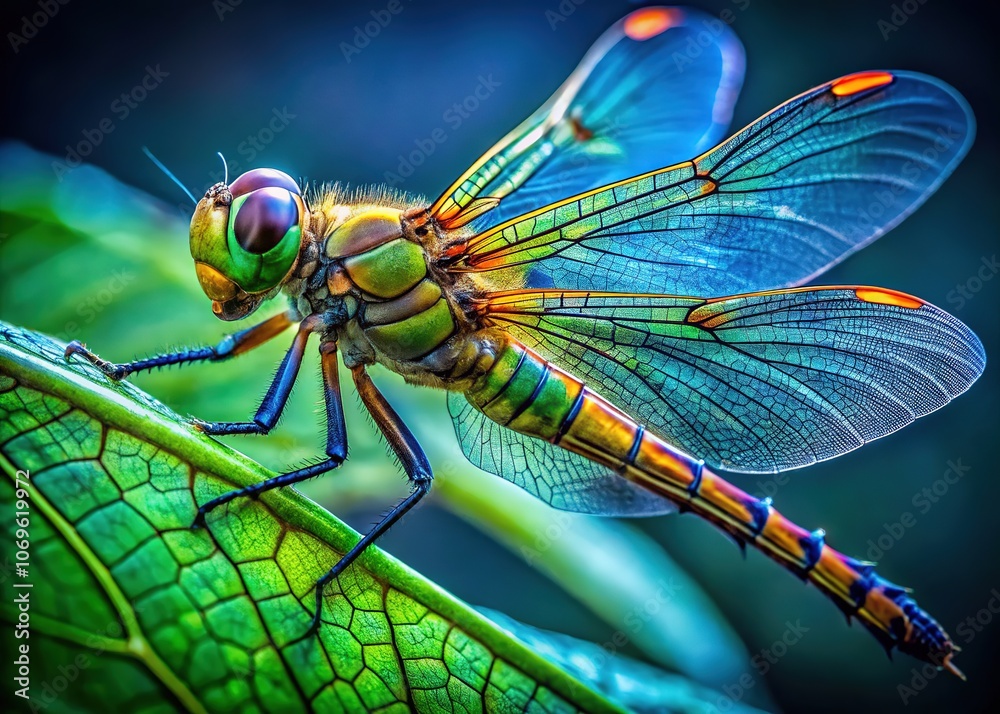 Dragonfly on Green Leaf Fashion Photography, High-Fashion Insects, Nature, Elegant Macro, Green Leaf, Dragonfly, Fashion, Macro Photography, Dragonfly on Green Leaf Fashion Photography, High-Fashion Insects, Nature, Elegant Macro, Green Leaf, Dragonfly, Fashion, Macro Photography,