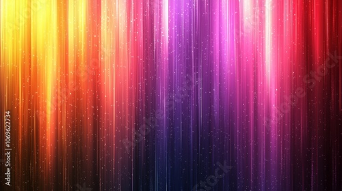 Vibrant Gradient Sunset Background with Colorful Stripes