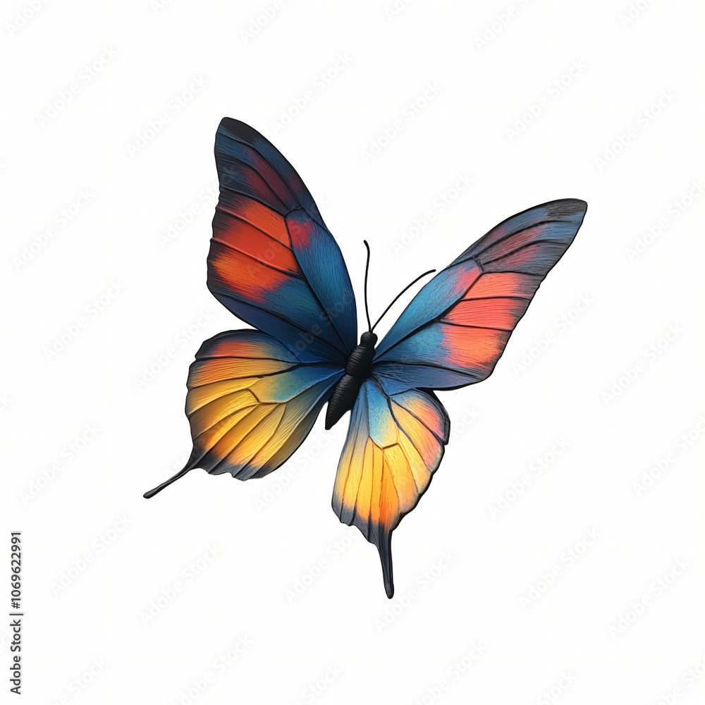 butterfly on white background butterfly on white background
