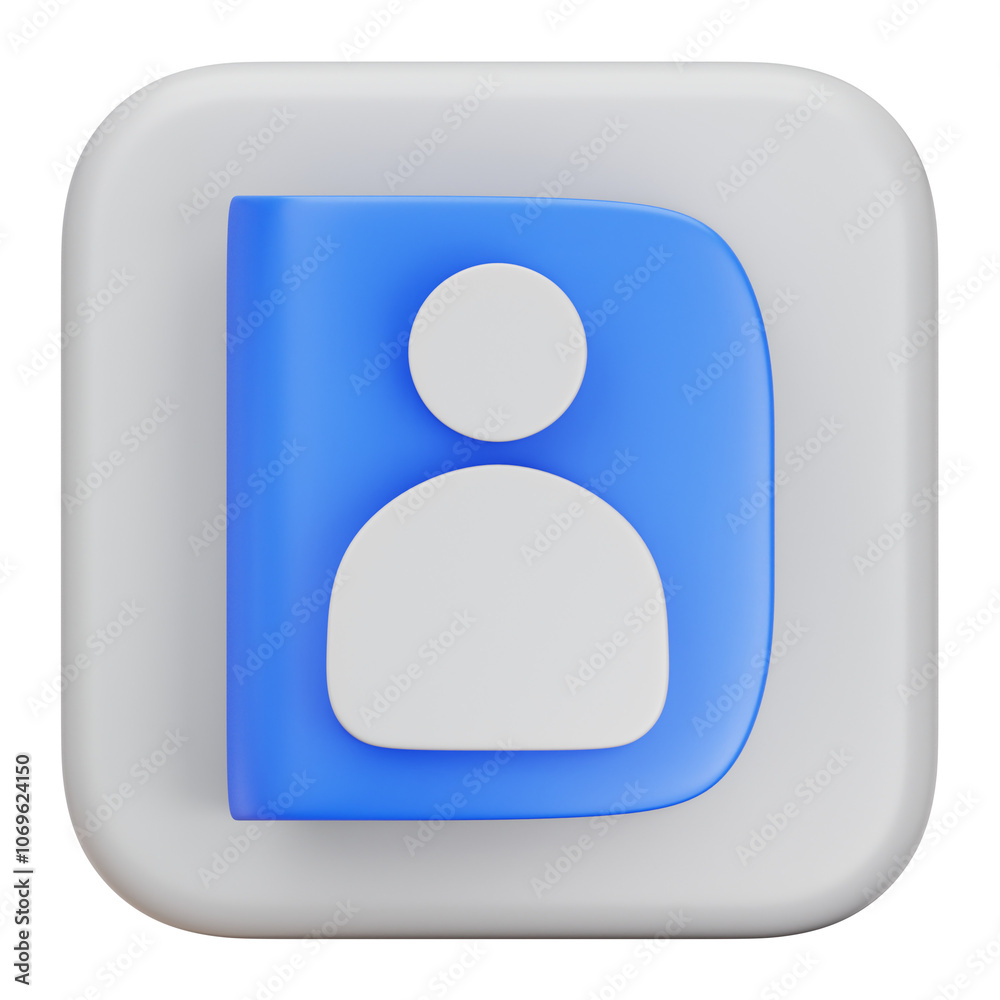 Contacts Book 3D Icon