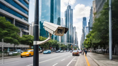 CCTV box on the road junction