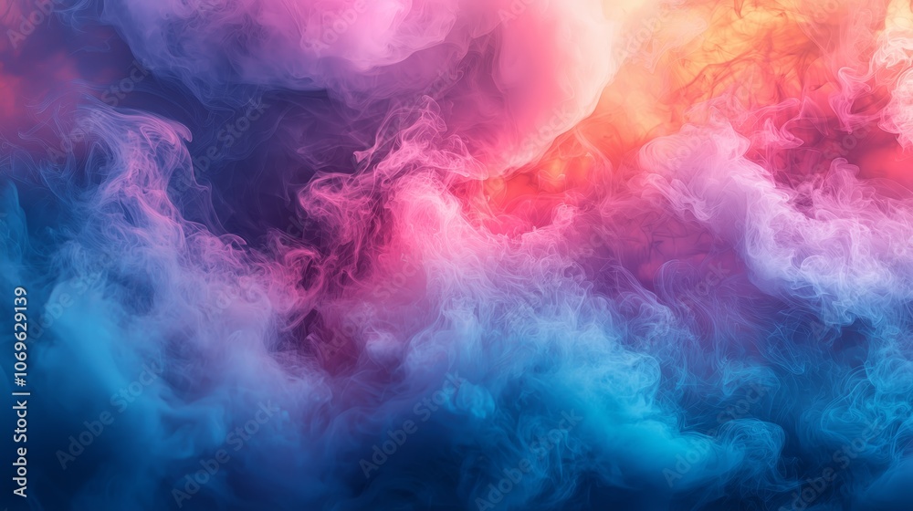 Colorful Swirling Smoke Abstract Background Colorful Swirling Smoke Abstract Background