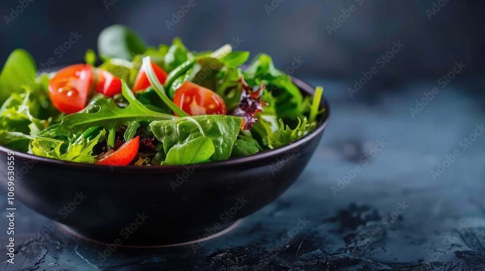 Fresh salad for weight loss diet food, AI generated image Fresh salad for weight loss diet food, AI generated image