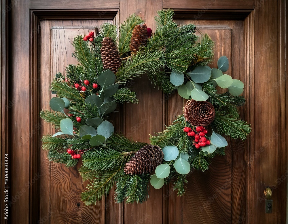 Rustic Winter Wreath with Natural Elements Rustic Winter Wreath with Natural Elements