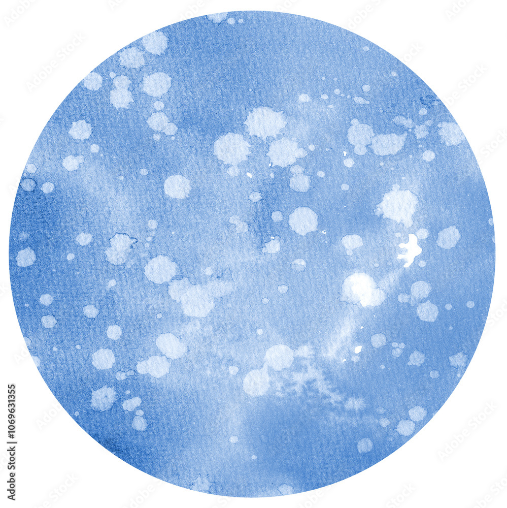 Blue Watercolor hand painted circles texture. Watercolour circle elements for design. Blue Watercolor hand painted circles texture. Watercolour circle elements for design.