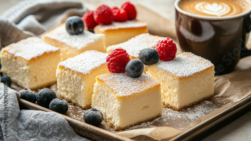Cheesecake and coffee