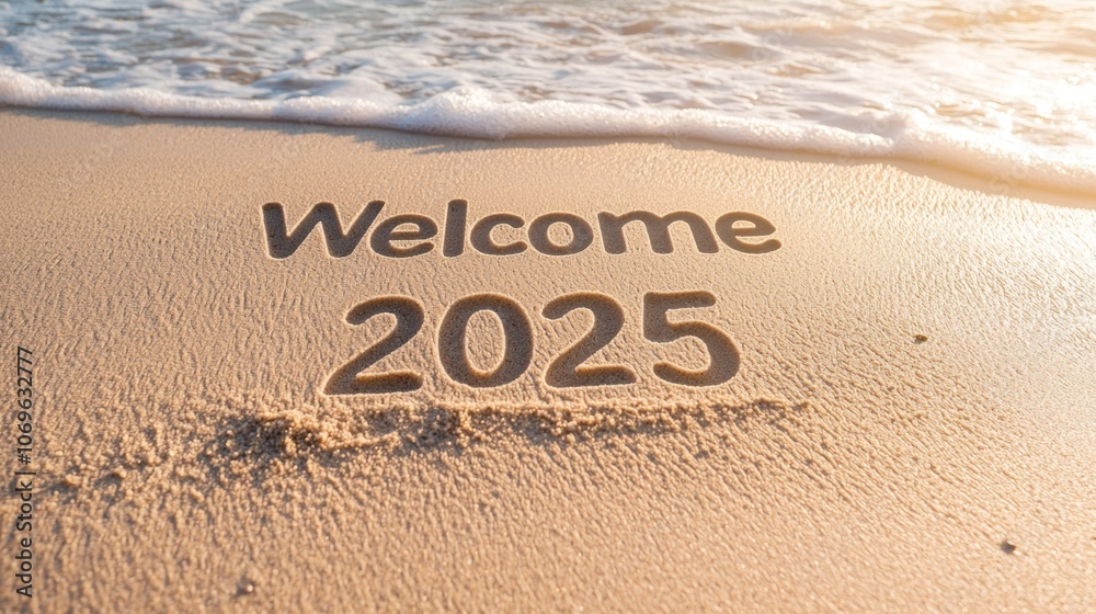 Fototapeta premium Serene Beach Sunset with 