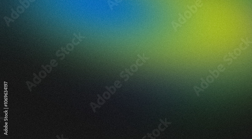 Abstract dark colors glowing grainy gradient backdrop. Soft green blue color noisy gradient, vibrant color flow,wave shaped, bright, shine, noise texture, banner, poster