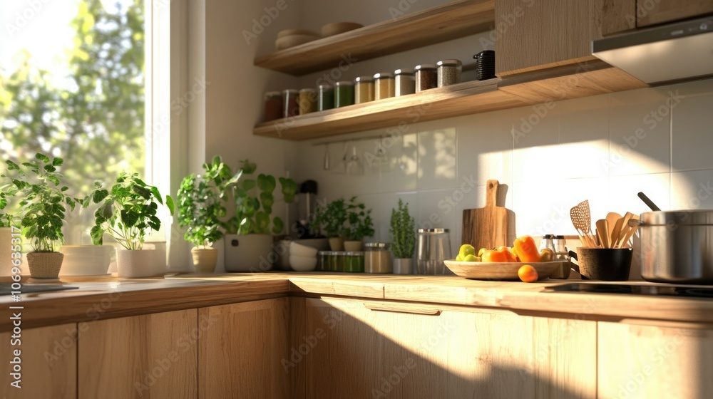 Fototapeta premium Modern Kitchen Interior