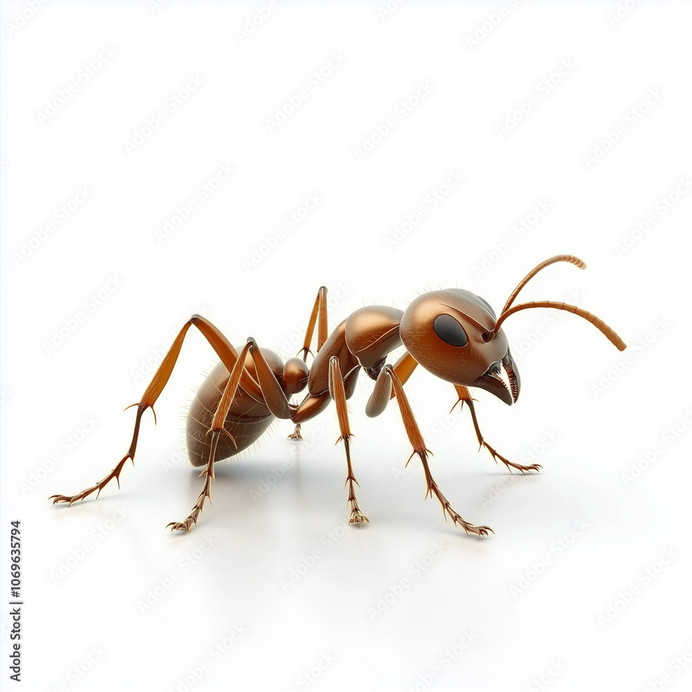 ant isolated on white background ant isolated on white background