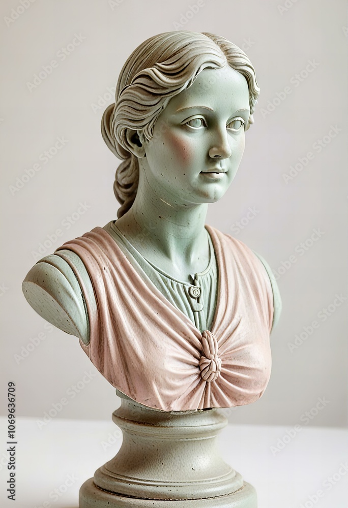 Obraz premium Stunning Occupational therapist statue on white background.