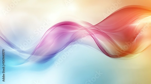 Wallpaper Mural Abstract colorful wavy background with blurred light effects. Torontodigital.ca