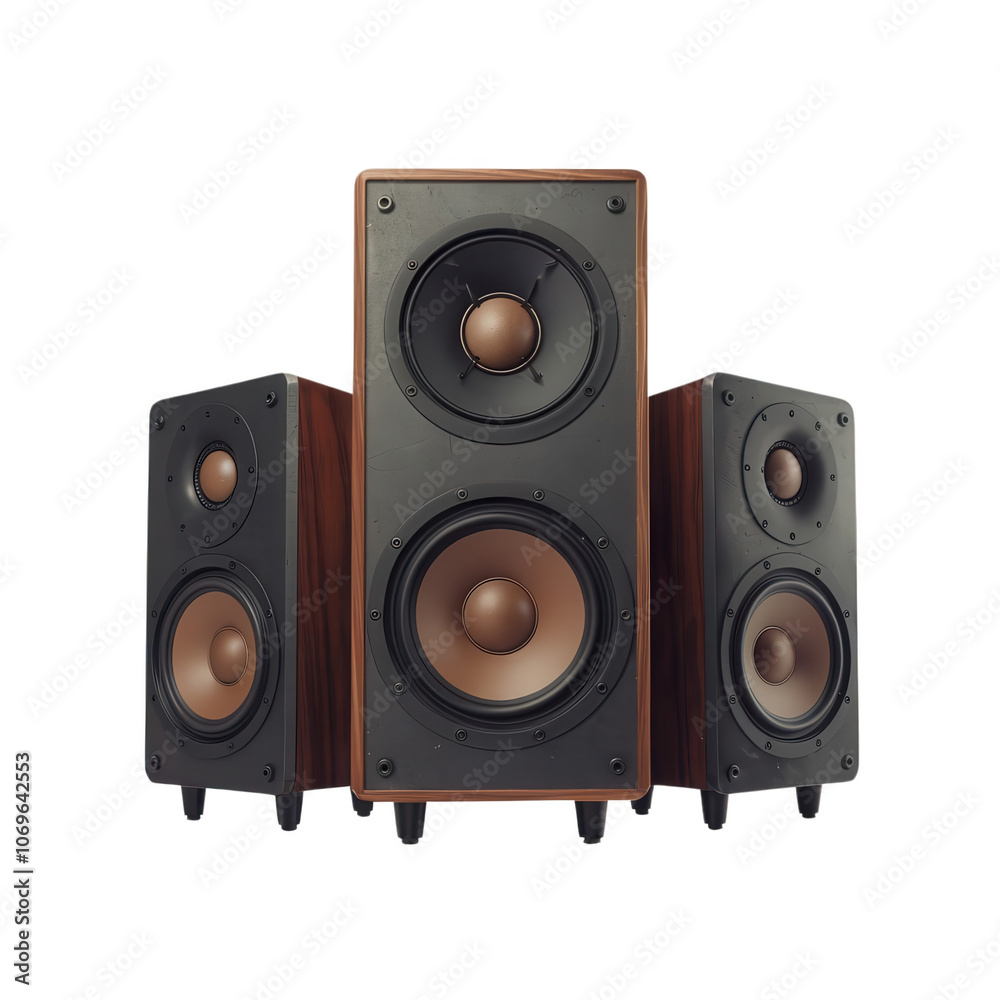 Fototapeta premium SPEAKERS FOR COMPOSITION OF EVENT FLYERS SHOWS ARTISTS PARTIES