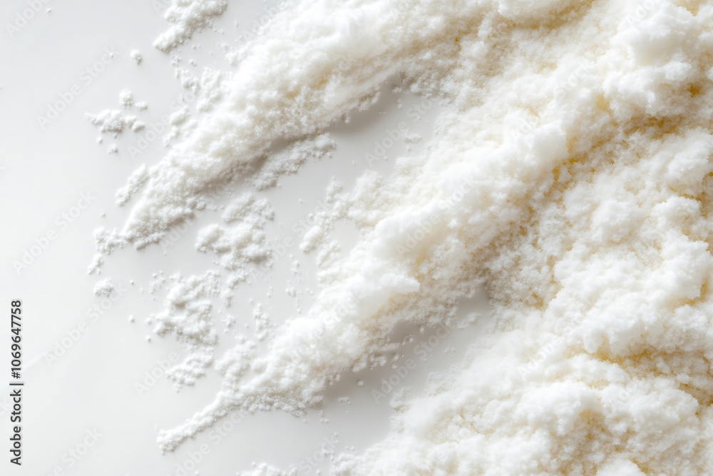 Dextrose Monohydrate isolated on white background, close up Dextrose Monohydrate isolated on white background, close up