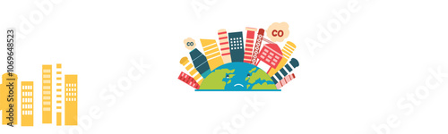 Global warming Illustration for Education