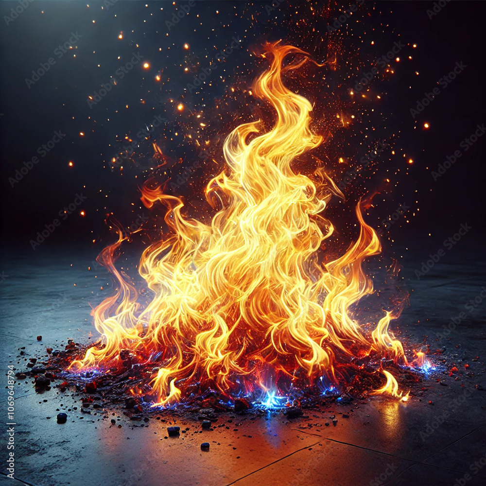 Fototapeta premium Inferno Visions Cinematic Fire Artistry