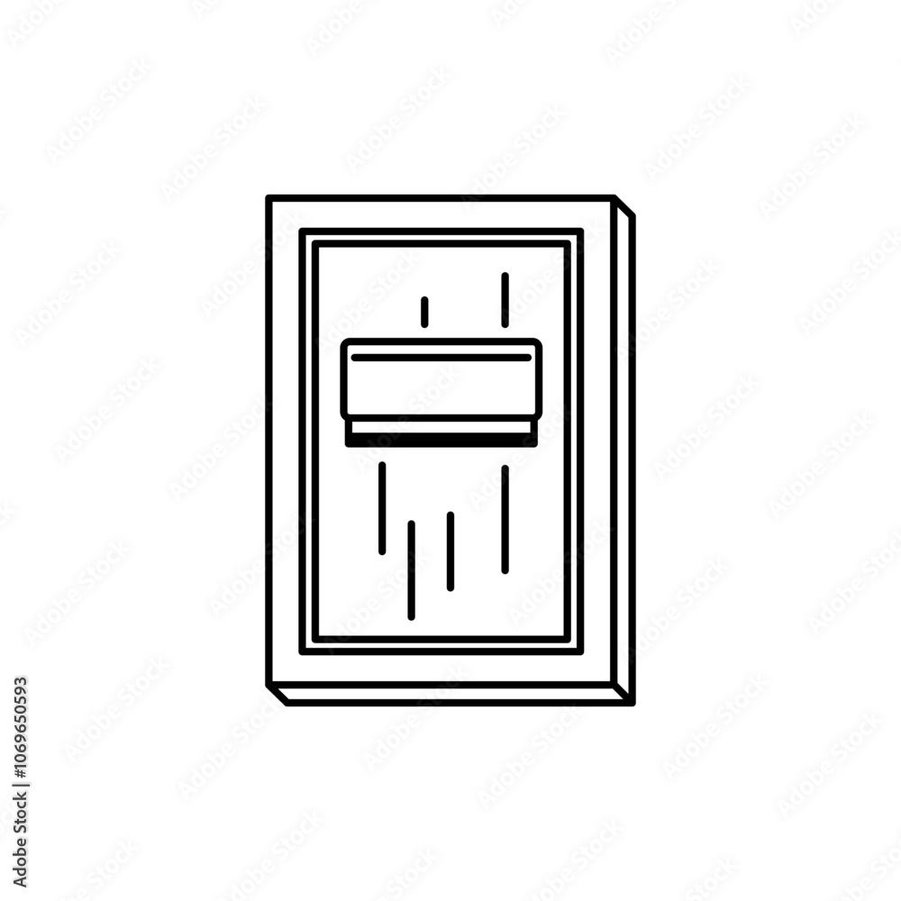Outline of screen printing and rakel screen icons Outline of screen printing and rakel screen icons