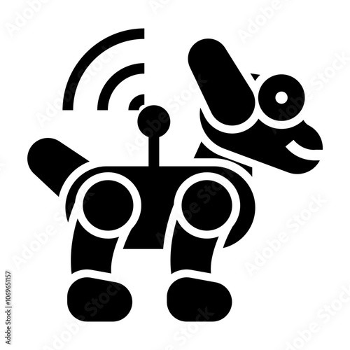 robot dog Solid icon