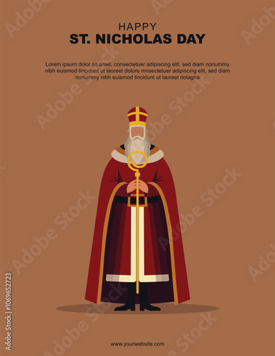St Nicholas Day background.