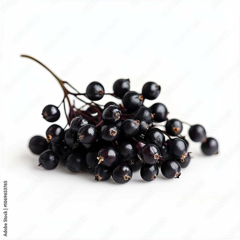 elderberry isolated on white background elderberry isolated on white background