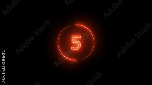  Digital Hi Tech Countdown 10 Second Futuristic Circle Rotating Elements Animation Concept HUD Beautiful. 4k animation. photo