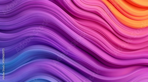 Abstract Purple and Orange Swirls Background