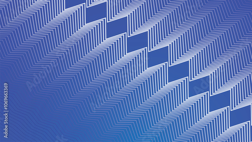 Wallpaper Mural Blue white zig zag pattern abstract vector background Torontodigital.ca