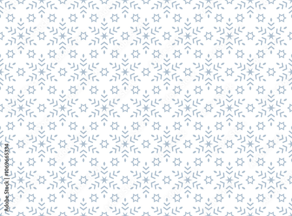Abstract geometric pattern with lines, snowflakes. A seamless vector background. White and gray texture. Graphic modern pattern Abstract geometric pattern with lines, snowflakes. A seamless vector background. White and gray texture. Graphic modern pattern