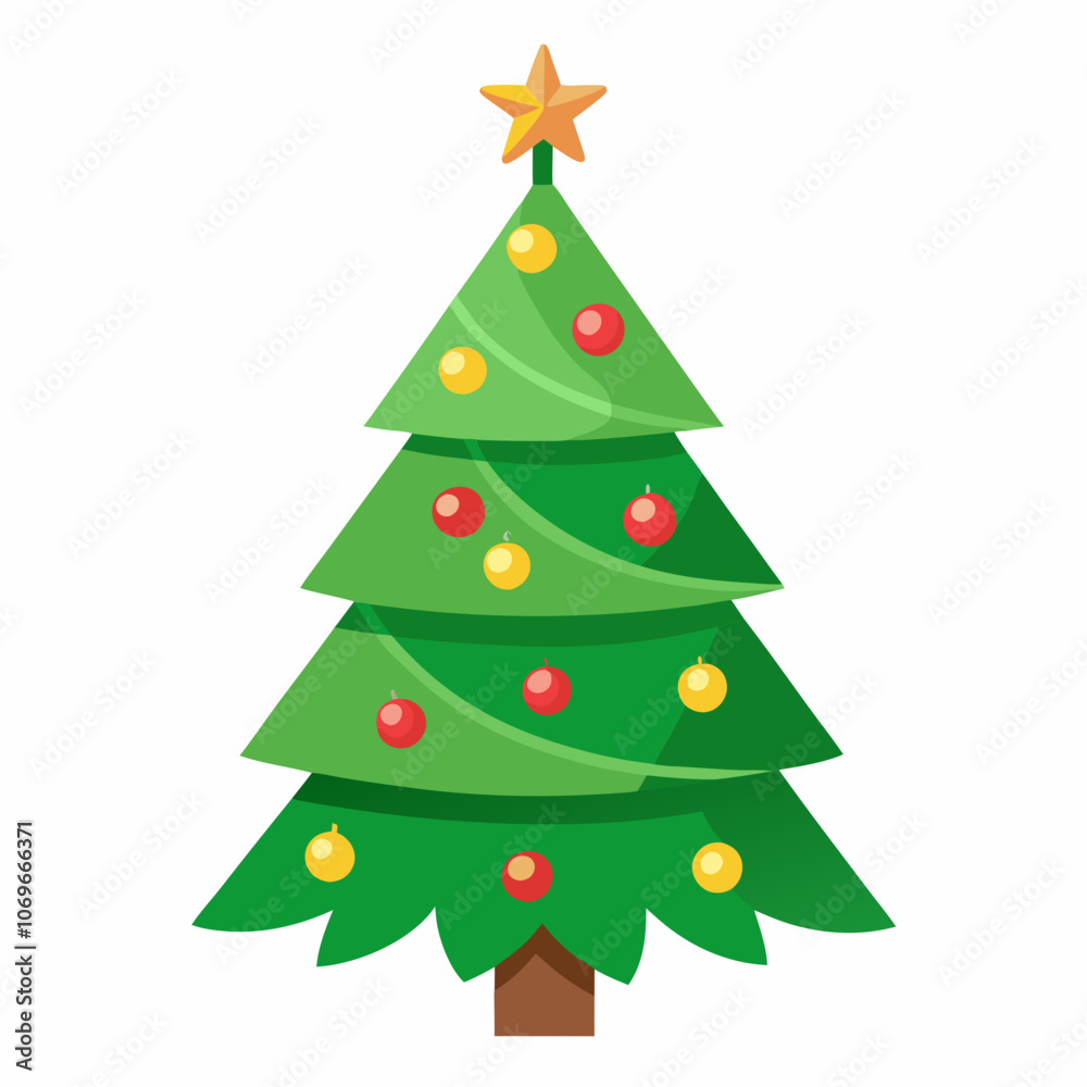 Christmas Trees A With White Background Christmas Trees A With White Background
